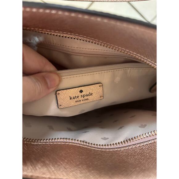 Kate Spade Tinsel Rose Gold NWOT Tote and Wallet - Picture 6 of 9